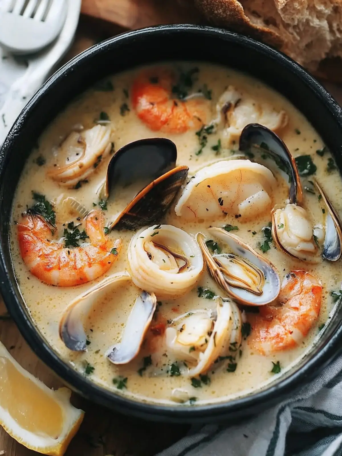 Creamy Rustic Seafood Soup That Will Wow Your Guests Tonight 4 Creamy Rustic Seafood Soup That Will Wow Your Guests