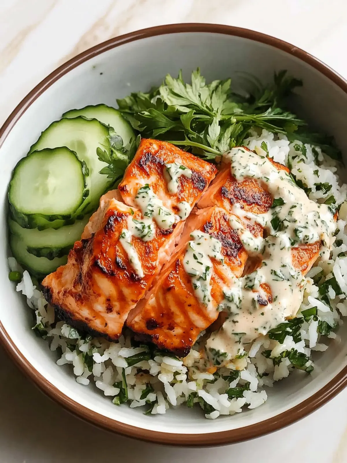 Spicy Harissa Salmon Rice Bowl for a Flavorful Dinner Delight 3 Harissa Salmon Rice Bowl