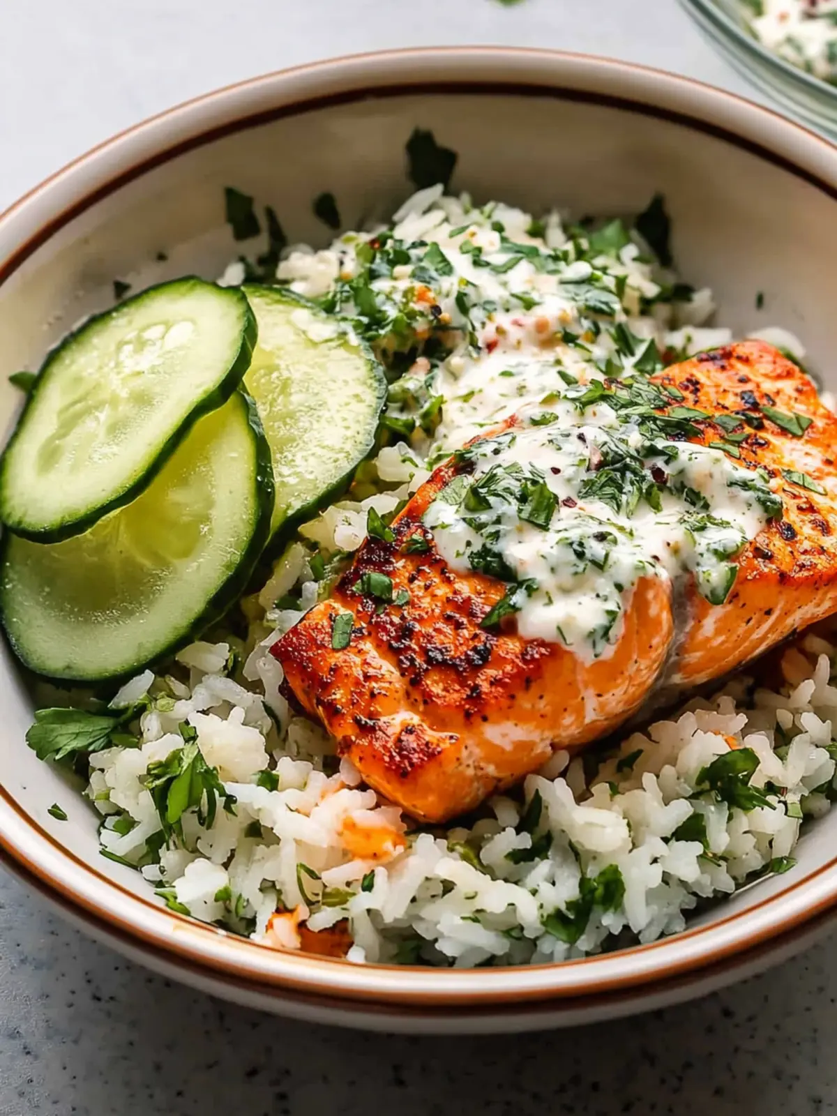 Spicy Harissa Salmon Rice Bowl for a Flavorful Dinner Delight 2 Harissa Salmon Rice Bowl