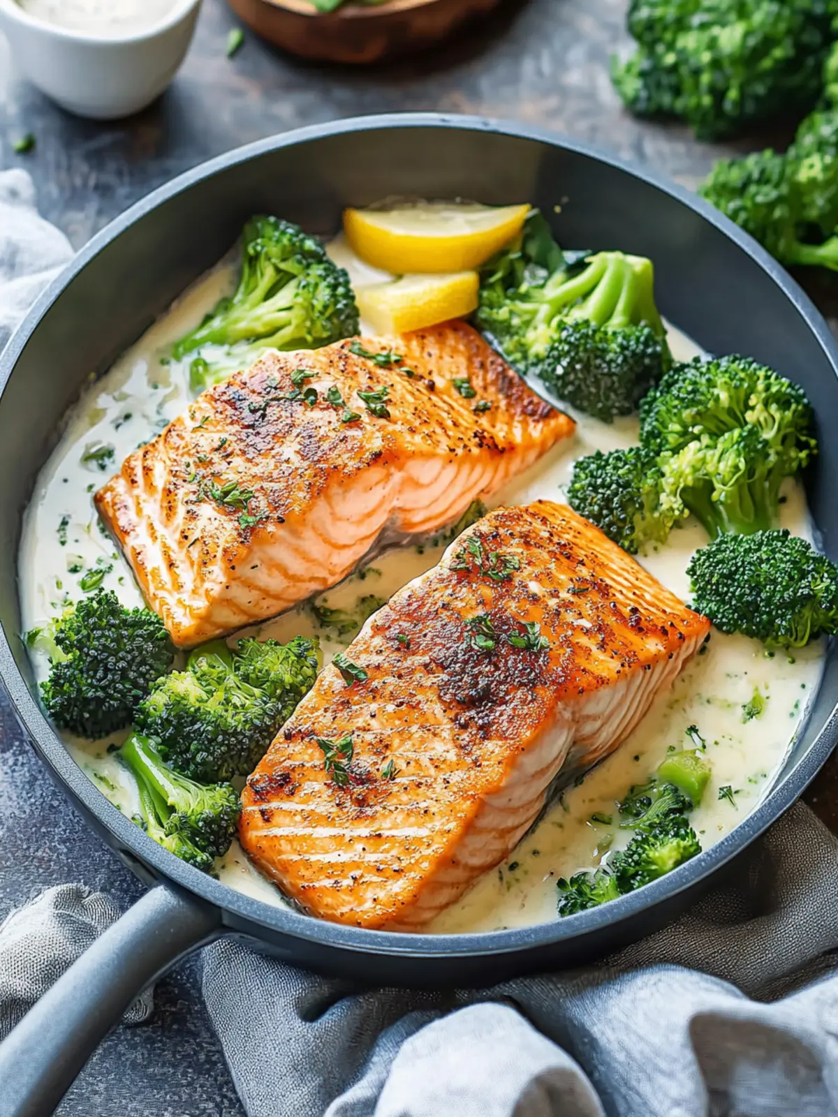 Keto Pan Seared Salmon and Broccoli in 30 Minutes Flat 3 Keto Pan Seared Salmon and Broccoli