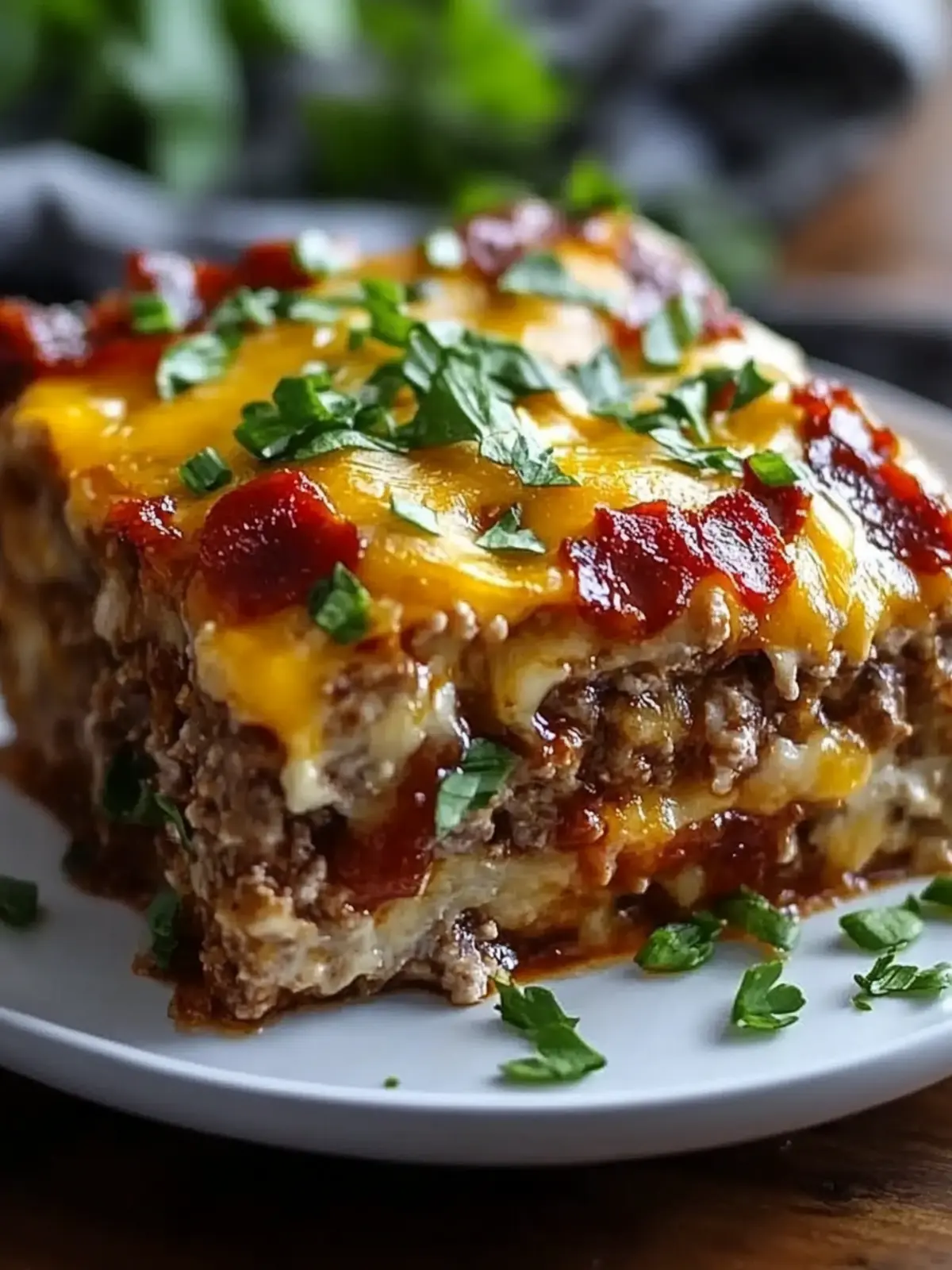 Cheesy Loaded Meatloaf Casserole: Comfort Food Redefined 4 Cheesy Loaded Meatloaf Casserole