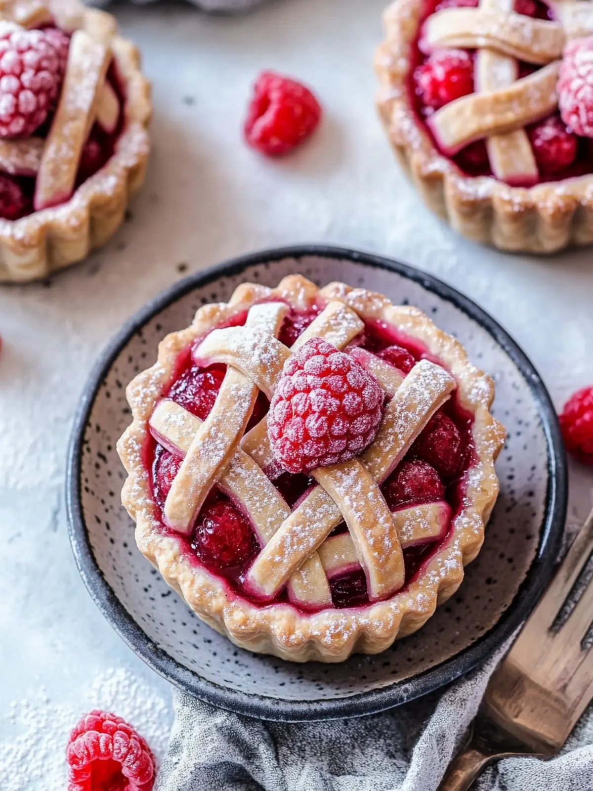 Sweet & Sassy Vegan Raspberry Mini Pies You’ll Love 3 Vegan Raspberry Mini Pies