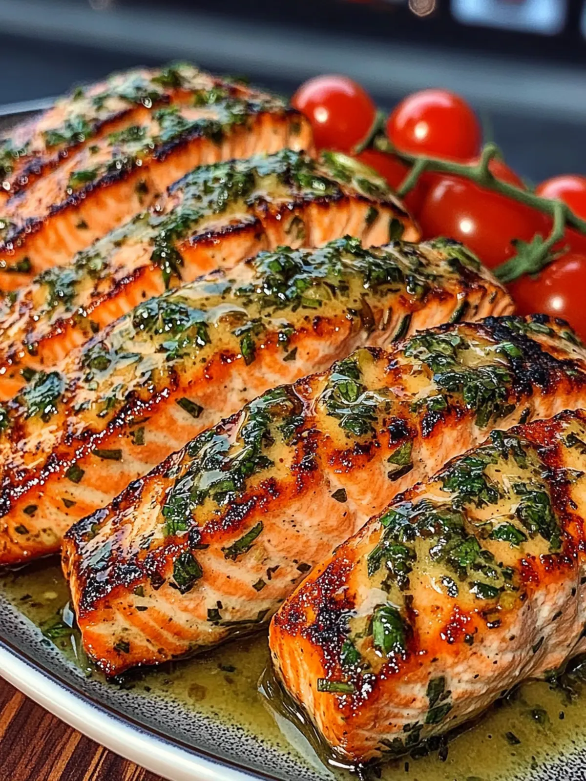 Herb Butter Salmon Strips with Tomato Basil Sauce in 30 Minutes 3 Herb Butter Salmon Strips with Tomato Basil Sauce