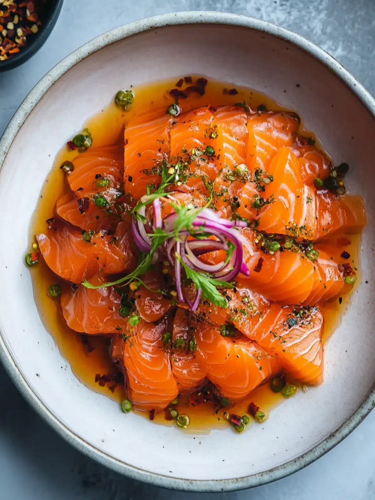 Spicy Salmon Crudo & Carrots: A Fresh Twist on Flavor 4 Spicy Salmon Crudo & Carrots