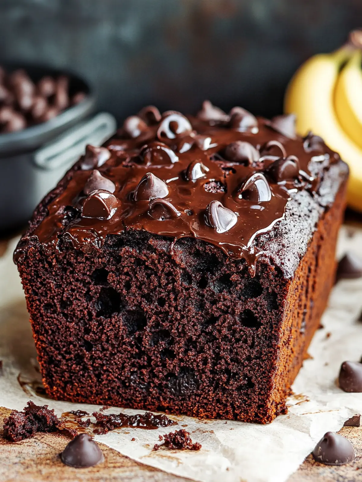 Irresistible Double Chocolate Banana Bread for True Chocolate Lovers 5 Double Chocolate Banana Bread