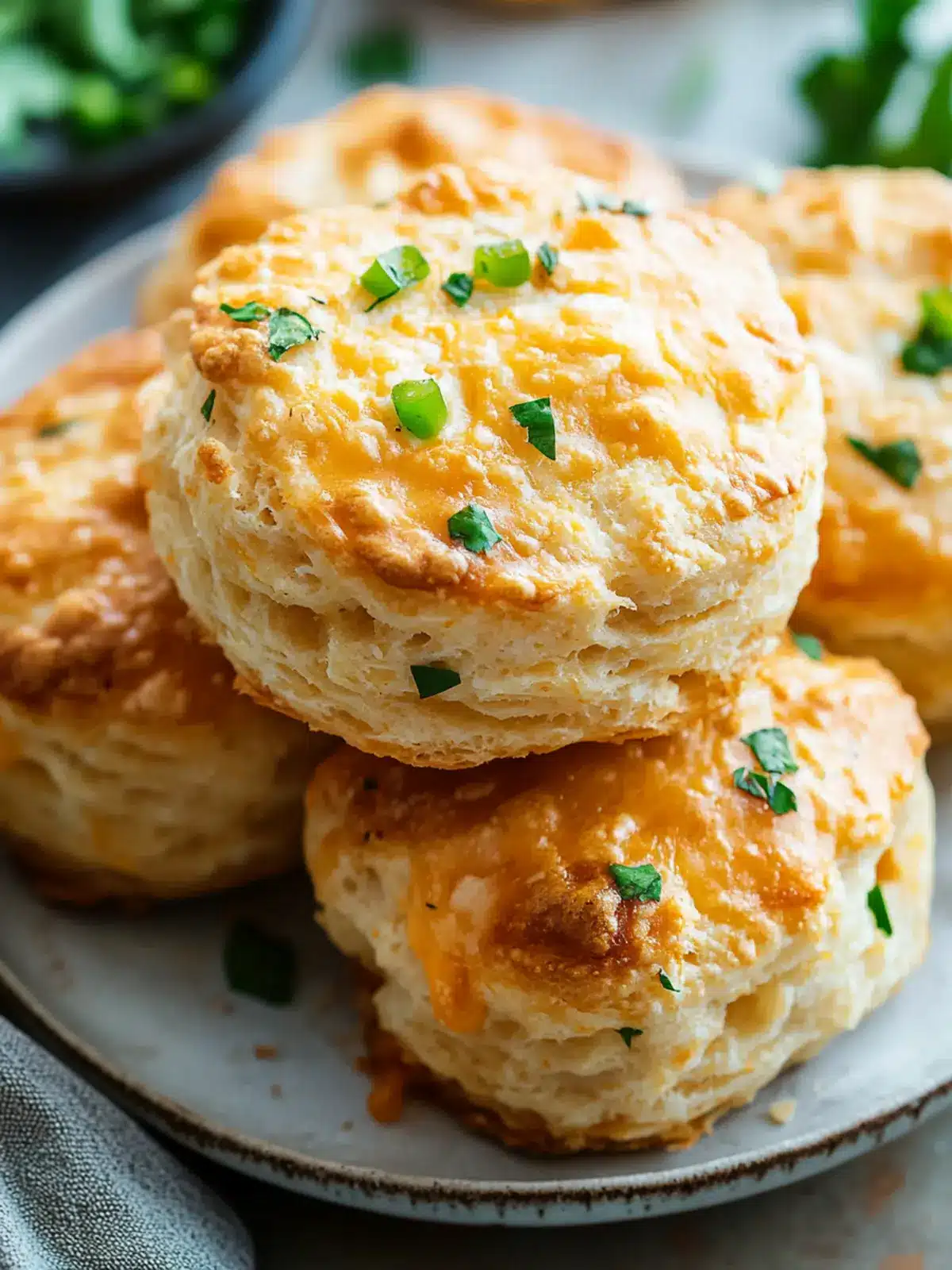 Green Chile Cheddar Biscuits [35 Minutes]