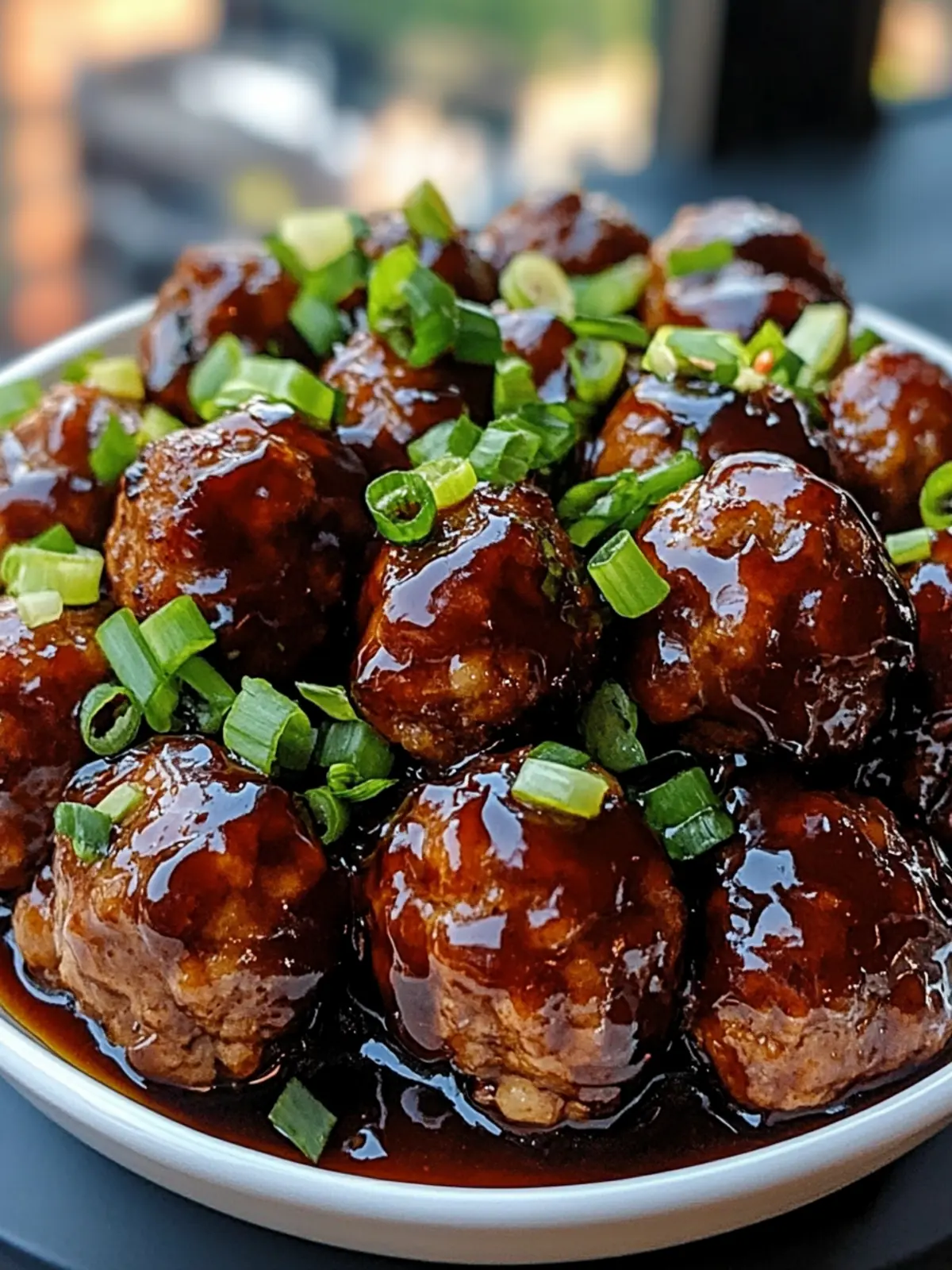 Sticky Hoisin Meatballs with Scallion Sauce – Bold & Tasty Delight 2 Sticky Hoisin Meatballs with Scallion Sauce