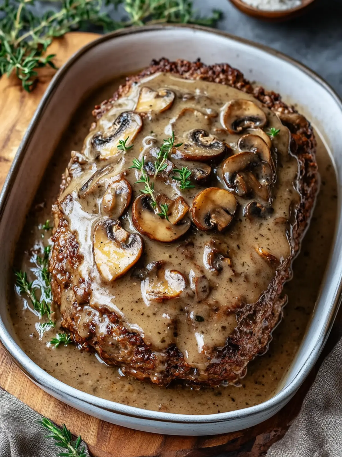 Savory Meatloaf with Mushroom Gravy: Your Cozy Dinner Favorite 4 Meatloaf with Mushroom Gravy