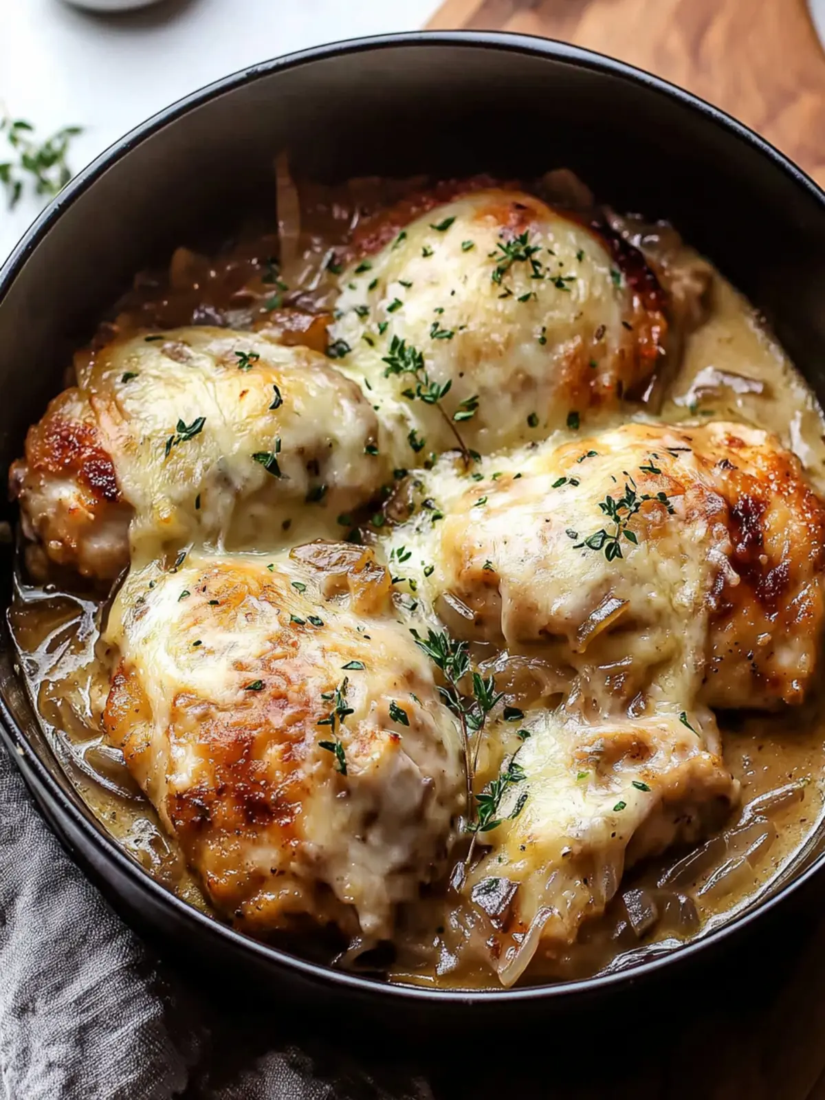 Crock Pot French Onion Chicken - Gourmet Comfort Made Easy 5 Crock Pot French Onion Chicken