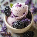 Delicious No-Churn Blackberry Lavender Ice Cream Recipe 8 Blackberry Lavender Ice Cream