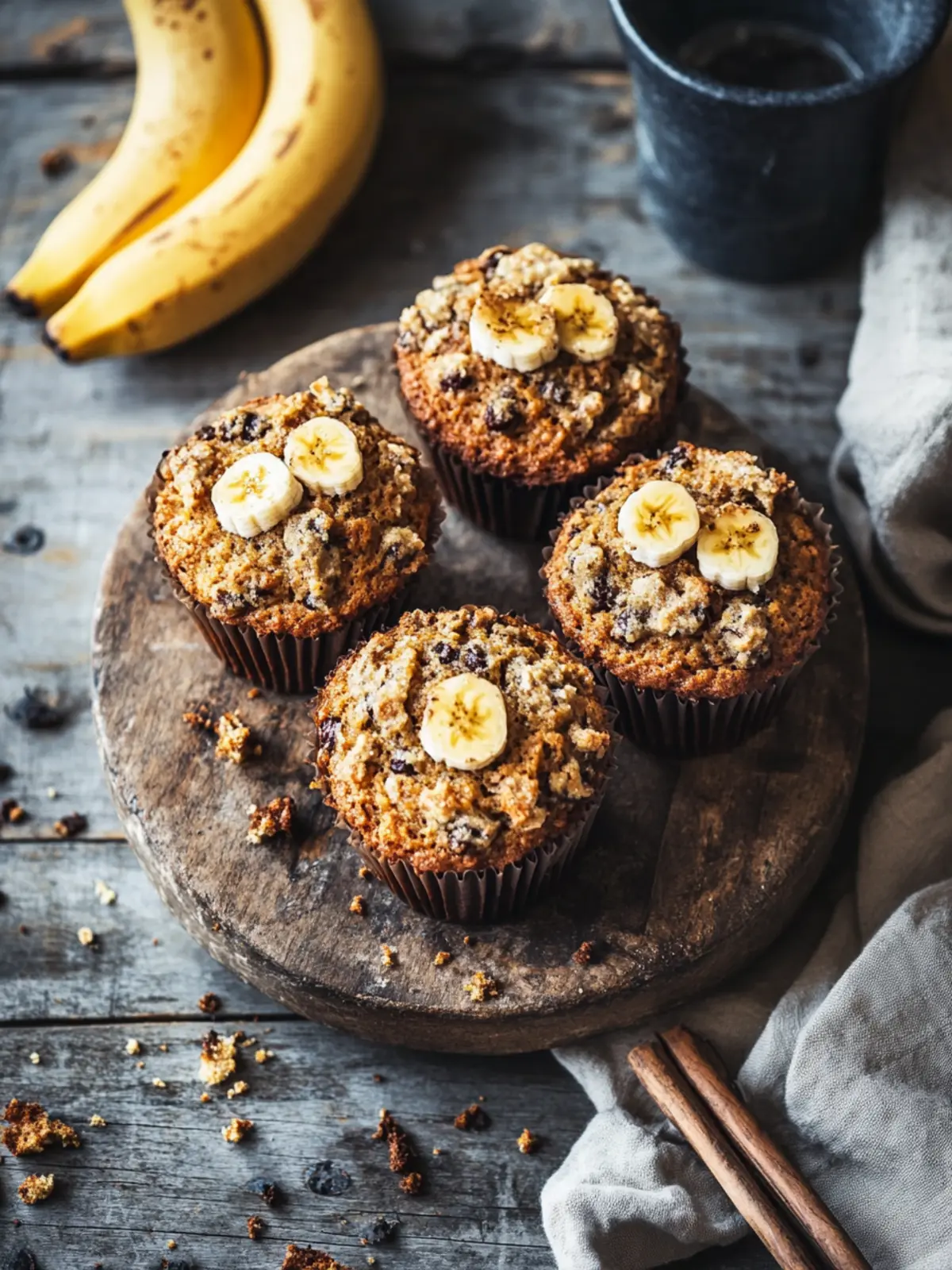 Irresistible Banana Bread Muffins with Pecan Crunch Delight 4 Banana Bread Muffins