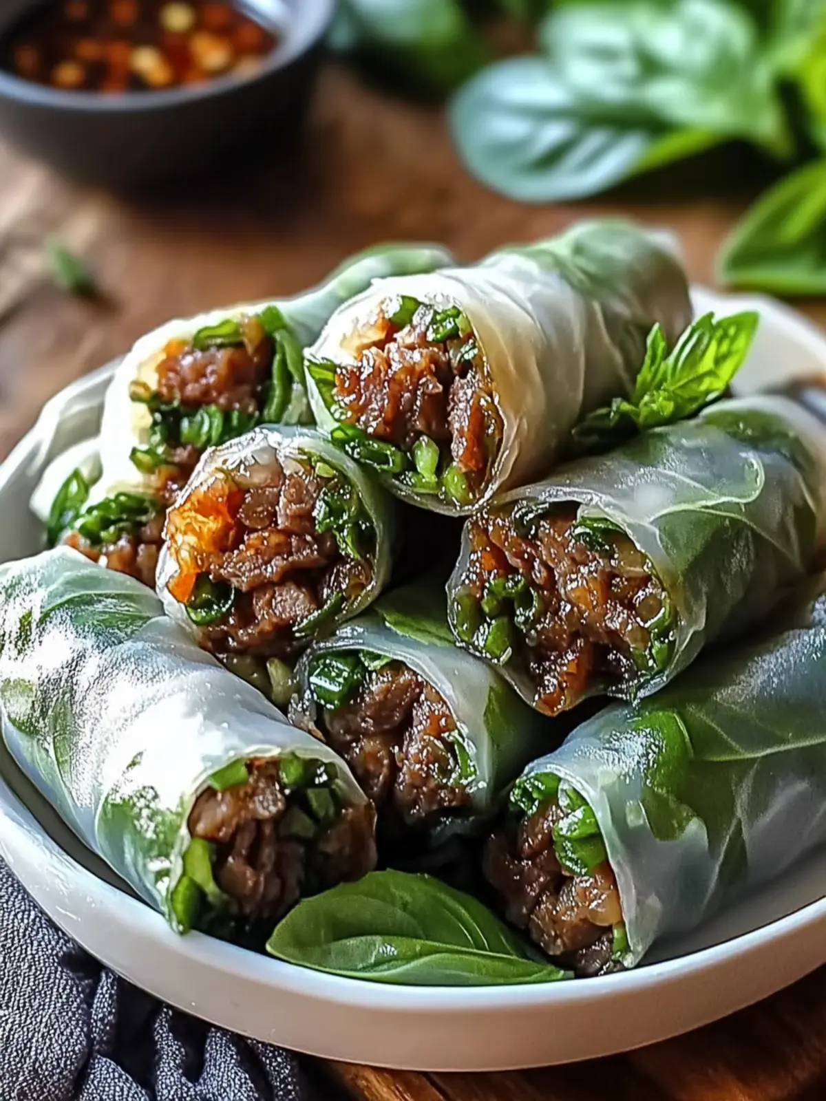 Incredible Thai Basil Beef Rolls: A Must-Try Recipe Delight 3 Thai Basil Beef Rolls: An Incredible Ultimate Recipe