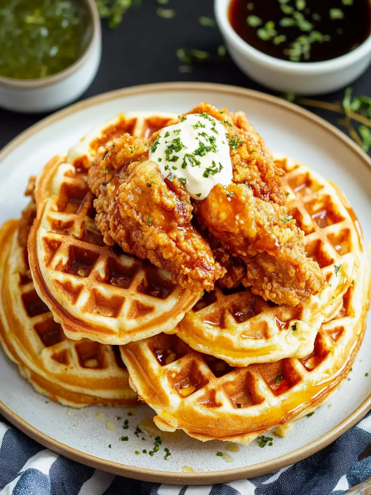 Ultimate Chicken and Waffles Recipe with Spicy Honey Twist 4 Chicken and Waffles Recipe