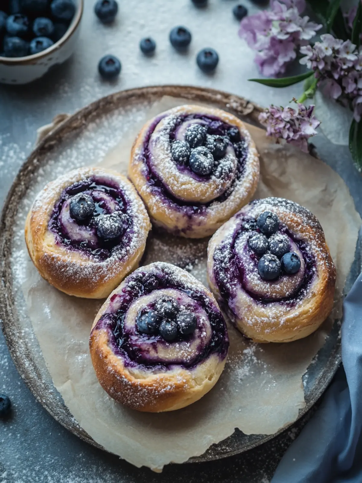 Bilberry Wild Blueberry Buns: Cozy Sweetness in Every Bite 4 Bilberry ‘Wild Blueberry’ Buns