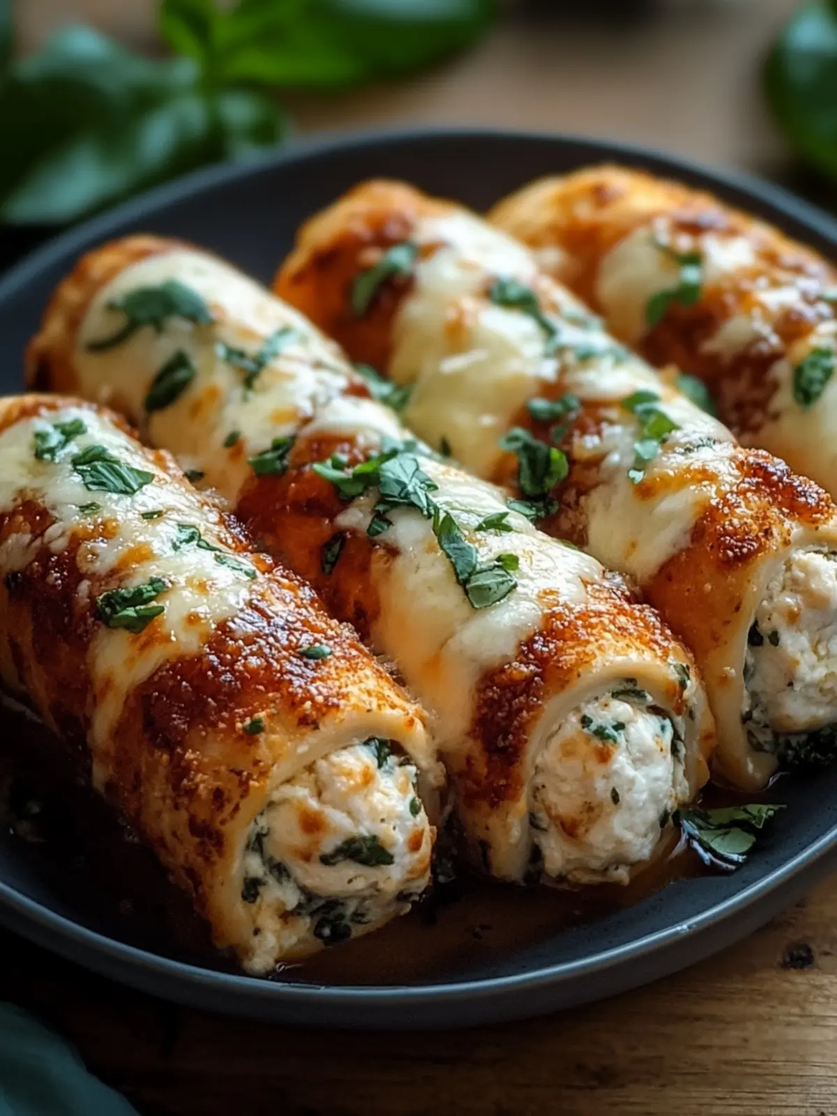 Baked Mozzarella Chicken Rolls: Healthy Cheesy Goodness 4 Baked Mozzarella Chicken Rolls