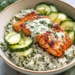 Spicy Harissa Salmon Rice Bowl for a Flavorful Dinner Delight 3 Harissa Salmon Rice Bowl