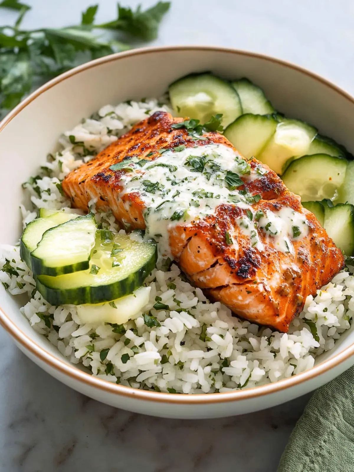 Spicy Harissa Salmon Rice Bowl for a Flavorful Dinner Delight 5 Harissa Salmon Rice Bowl