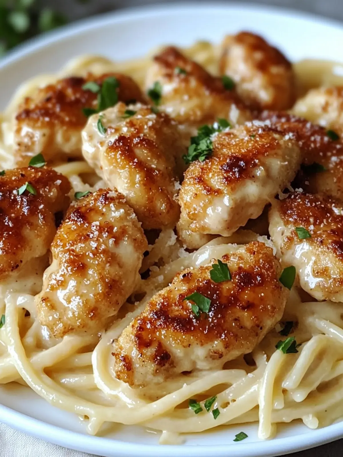 Garlic Butter Chicken Bites with Creamy Parmesan Pasta Perfection 2 Garlic Butter Chicken Bites with Creamy Parmesan Pasta