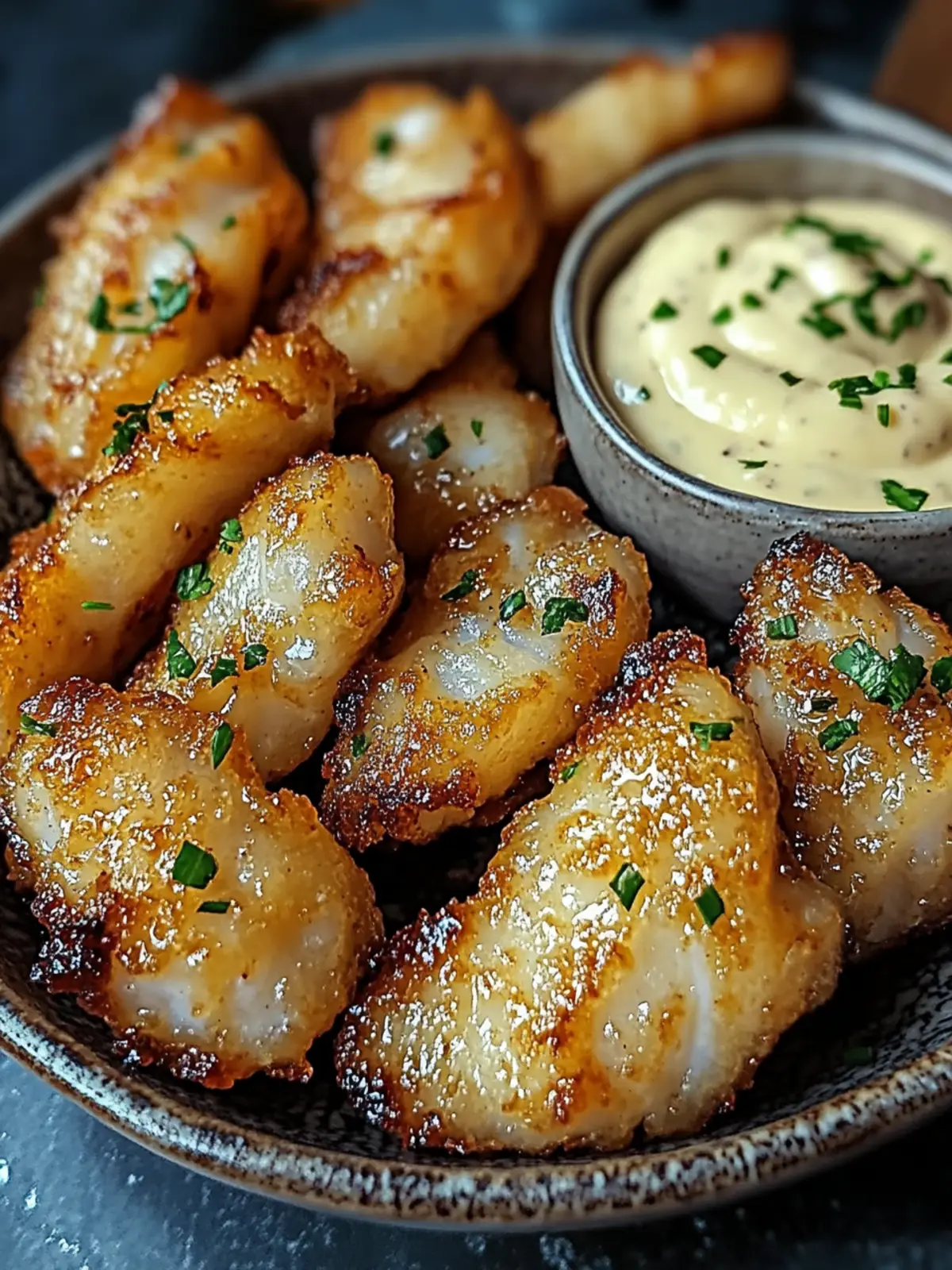 Lemon Butter Fish Bites with Garlic Aioli for Quick Cravings 4 Lemon Butter Fish Bites with Garlic Aioli