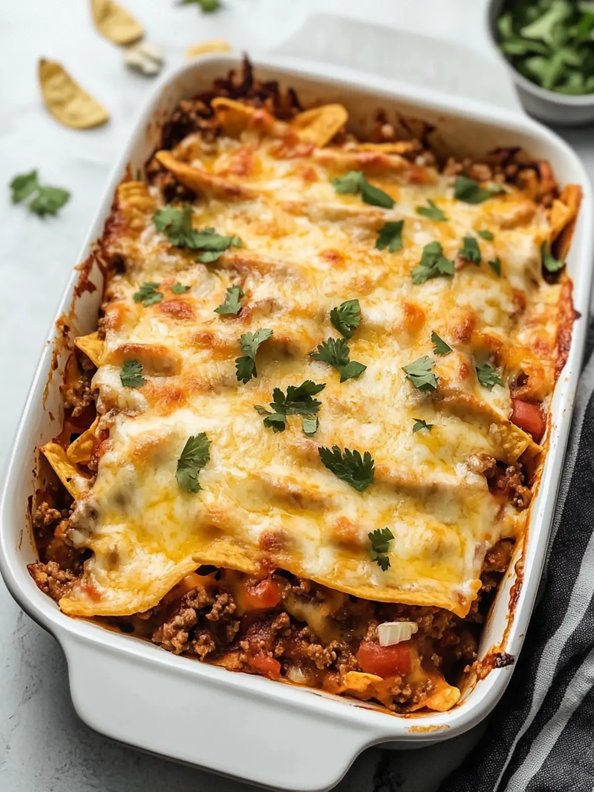 Easy Ground Beef Nacho Casserole for Busy Weeknights 2 Easy Ground Beef Nacho Casserole