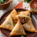 Savory Meat Sambousek - Crispy Middle Eastern Delight 8 Meat Sambousek