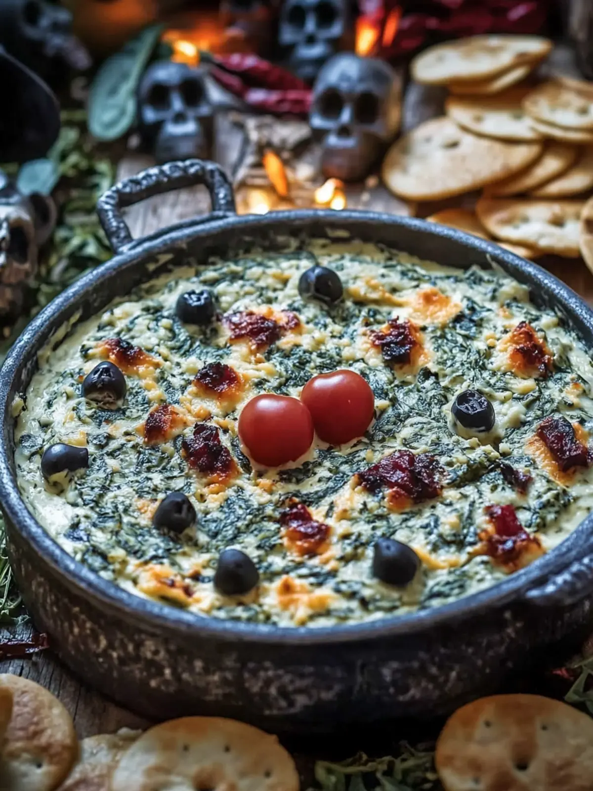 Spinach Dip Graveyard Scene Brings 3 Bold Halloween Delights 5 Spinach Dip Graveyard Scene Brings 3 Epic Bold Hot Delights