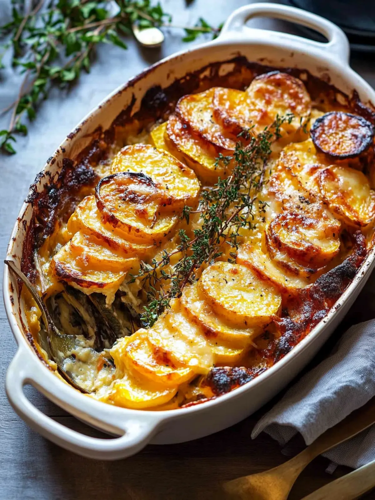 Cheesy Root Vegetable Gratin for Cozy Holiday Feasts 2 Cheesy Root Vegetable Gratin