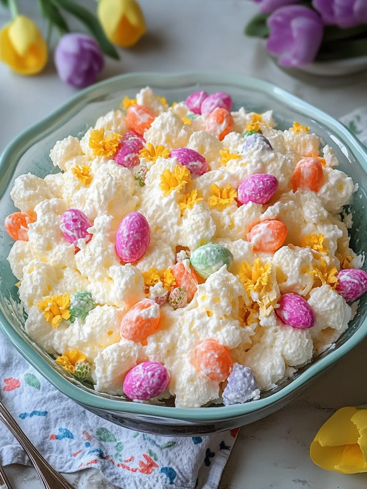Easter Fluff Salad: A Creamy No-Bake Delight for Celebrations 4 Easter Fluff Salad