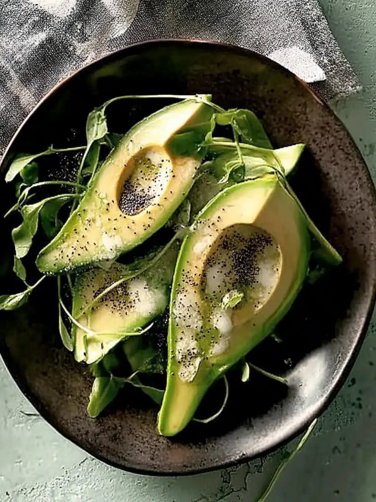 Sliced Avocado with Poppy Seed Vinaigrette: A Bright Delight 5 Recipe: Sliced avocado with poppy seed vinaigrette