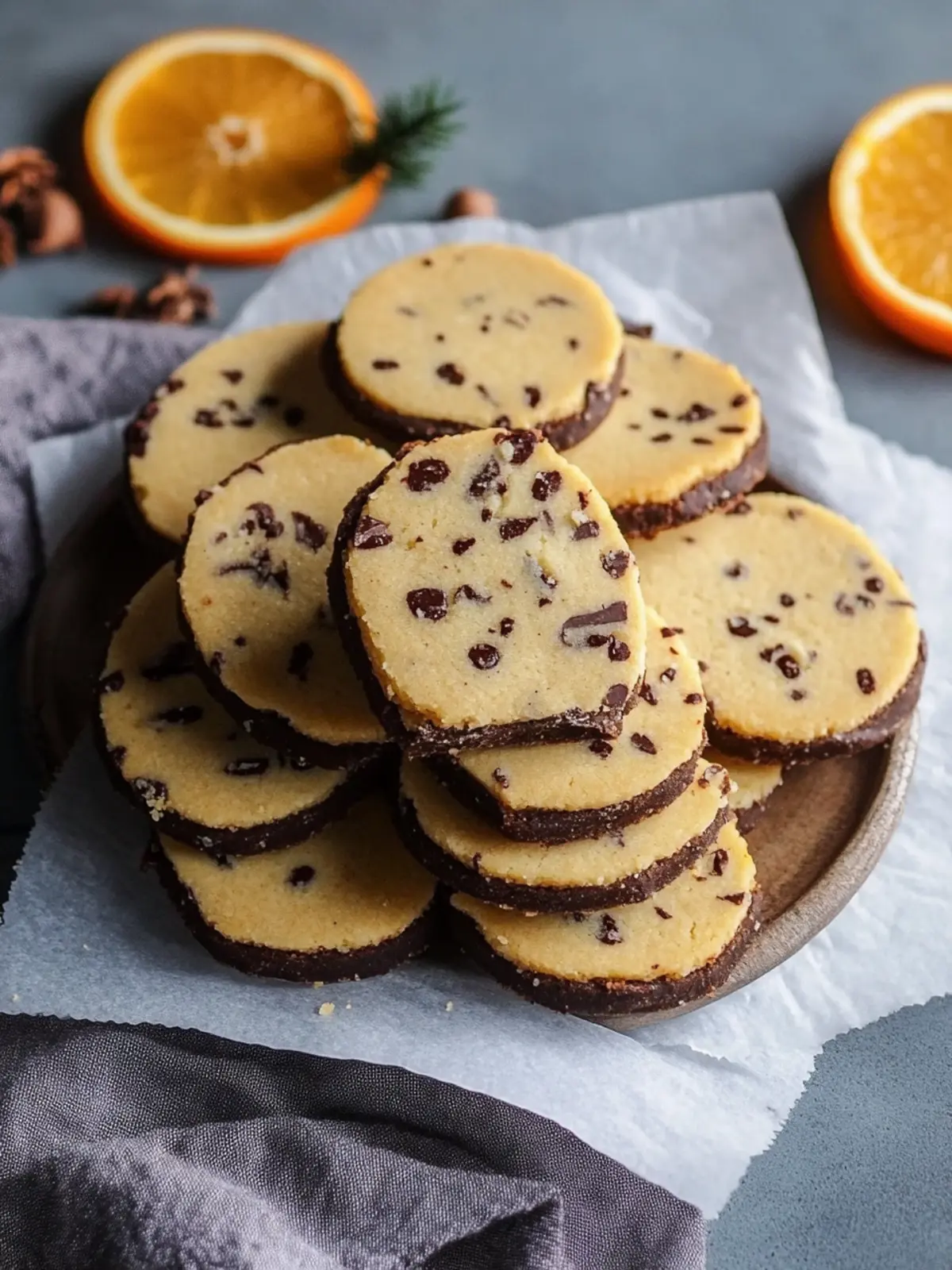 Melt-in-Your-Mouth Chocolate Orange Shortbread Cookies 3 Chocolate Orange Shortbread Cookies