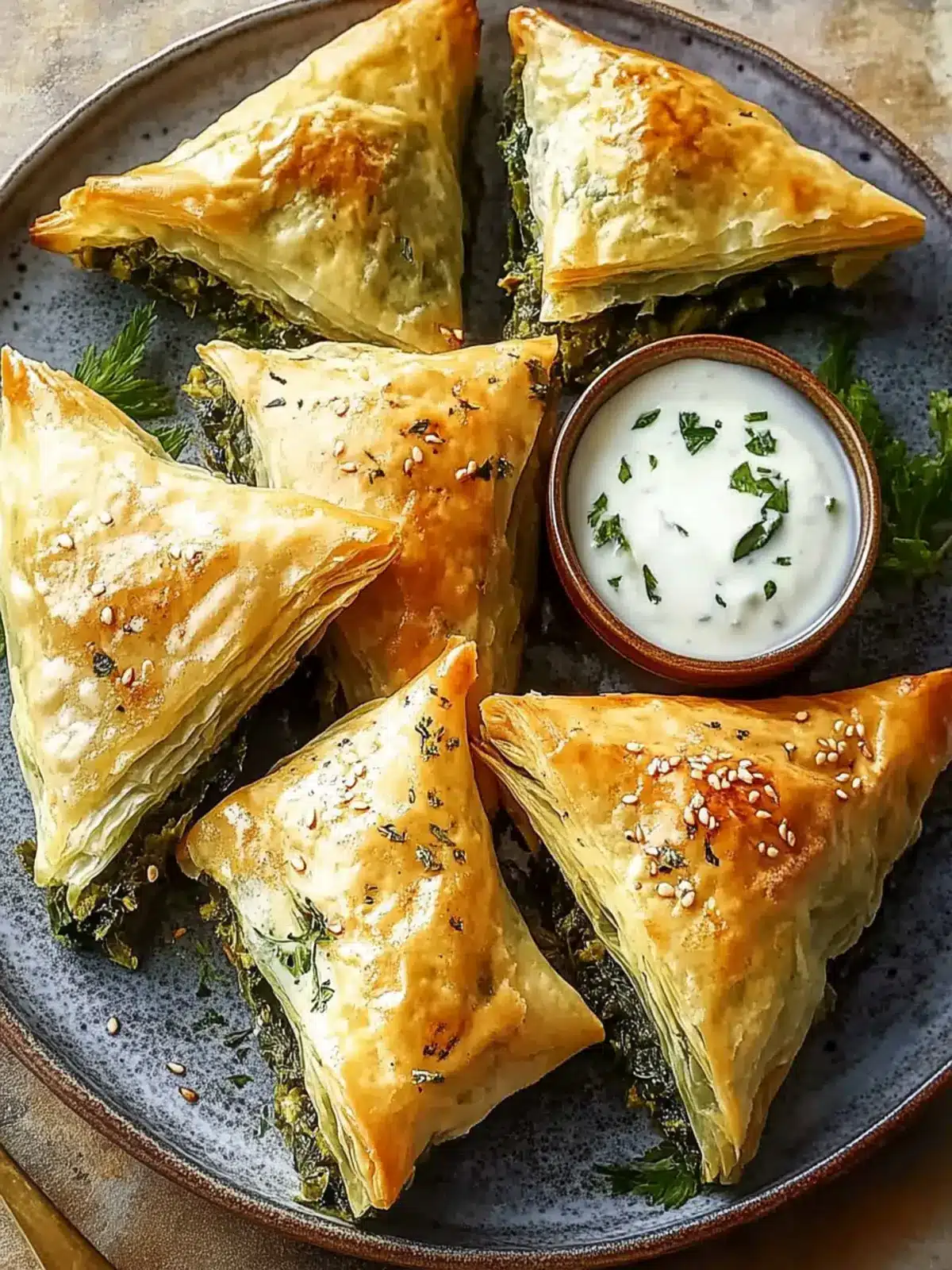Delicious Spanakopita Triangles: A Greek Pastry Classic Recipe 2 Spanakopita Triangles: A Greek Pastry Classic