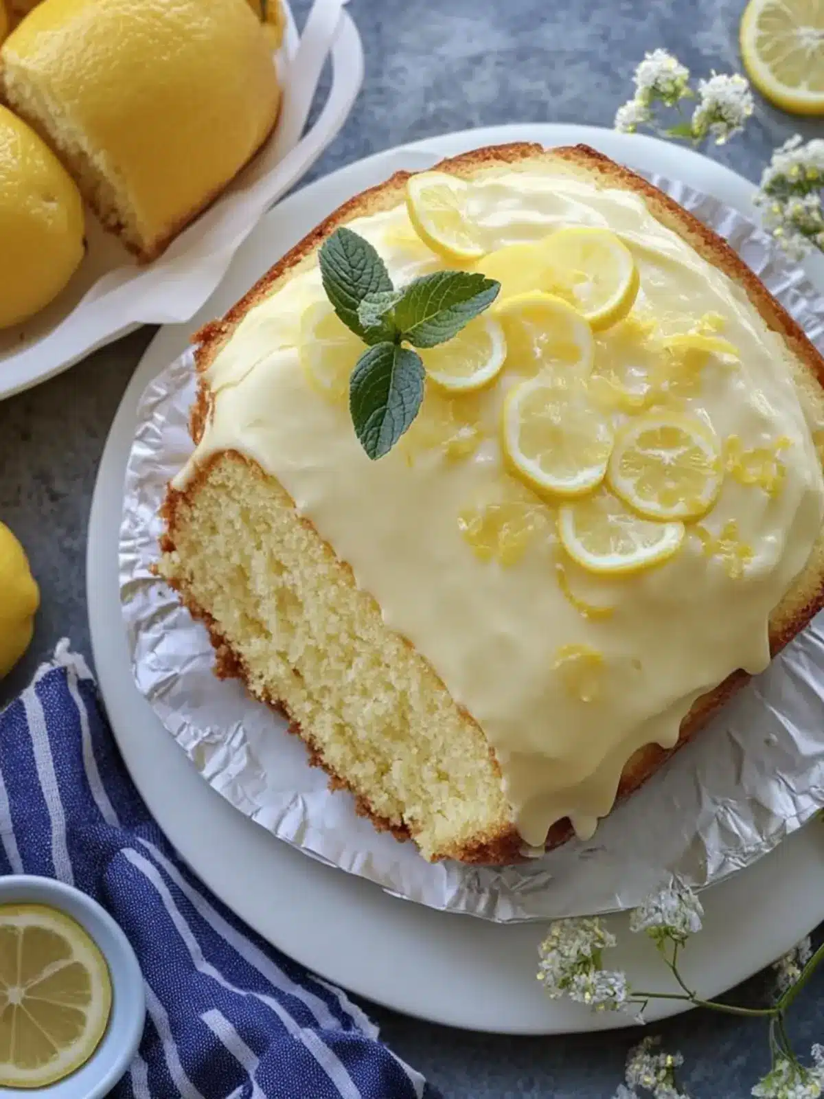 Lemon Pound Cake With Lemon Pastry Cream for Bright Days 3 Lemon Pound Cake With Lemon Pastry Cream