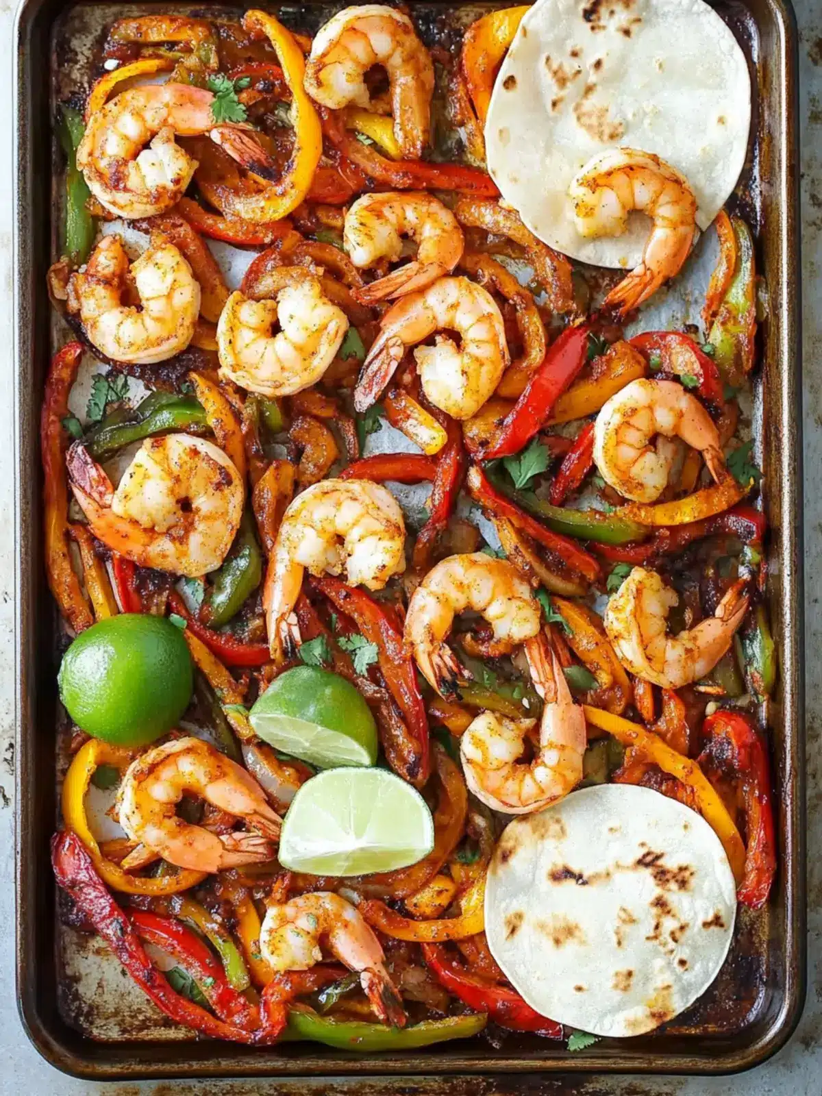 Quick and Flavorful Sheet Pan Shrimp Fajitas in 20 Minutes 2 Sheet Pan Shrimp Fajitas