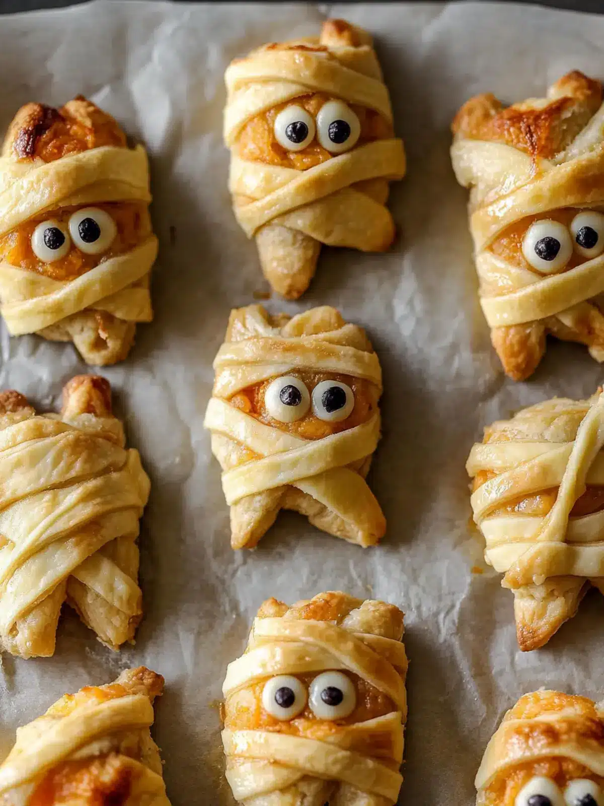 Easy Baked Cheese Mummies for Halloween Fun Everyone Will Love 4 Easy Baked Cheese Mummies for Halloween Fun