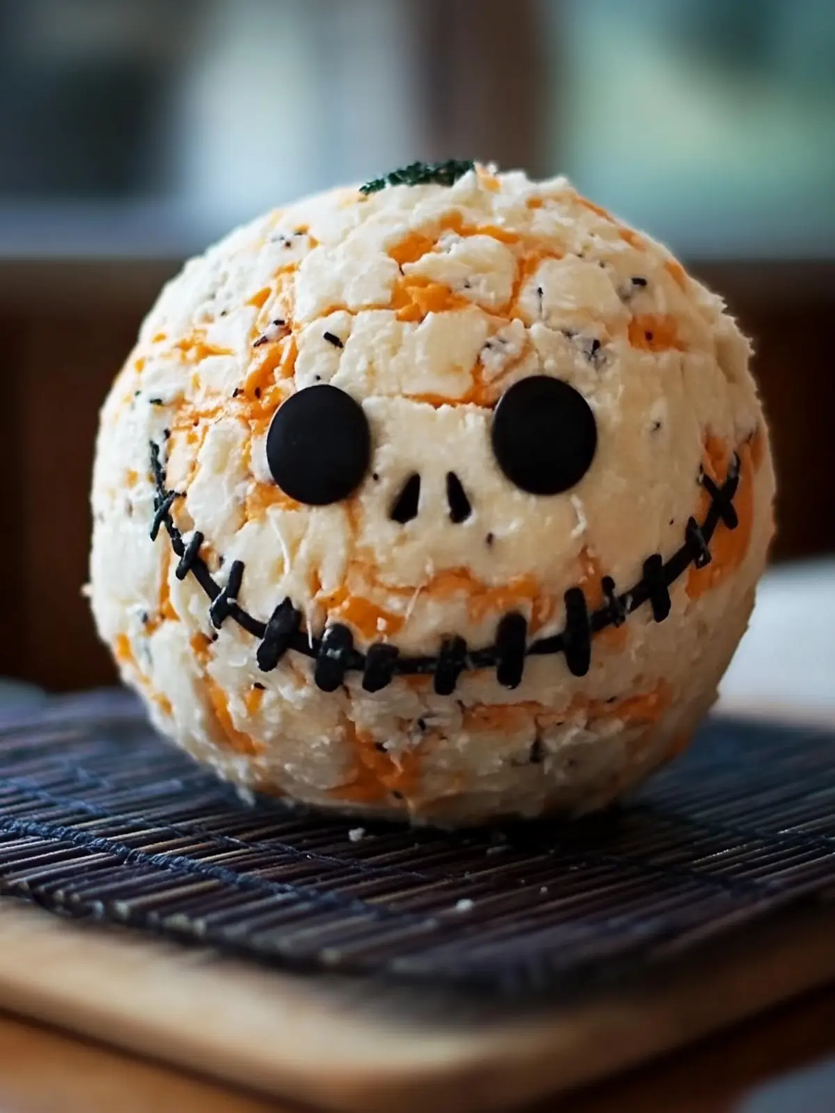 Delightful Skellington Cheese Ball Appetizer for Spooky Fun 3 Skellington Cheese Ball Appetizer