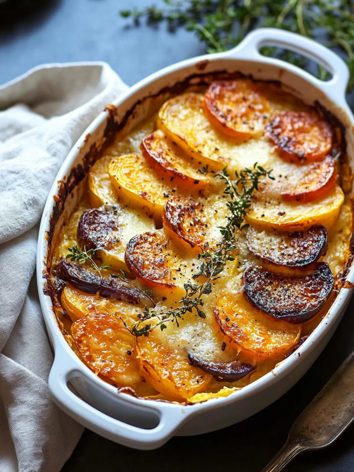 Cheesy Root Vegetable Gratin for Cozy Holiday Feasts 5 Cheesy Root Vegetable Gratin