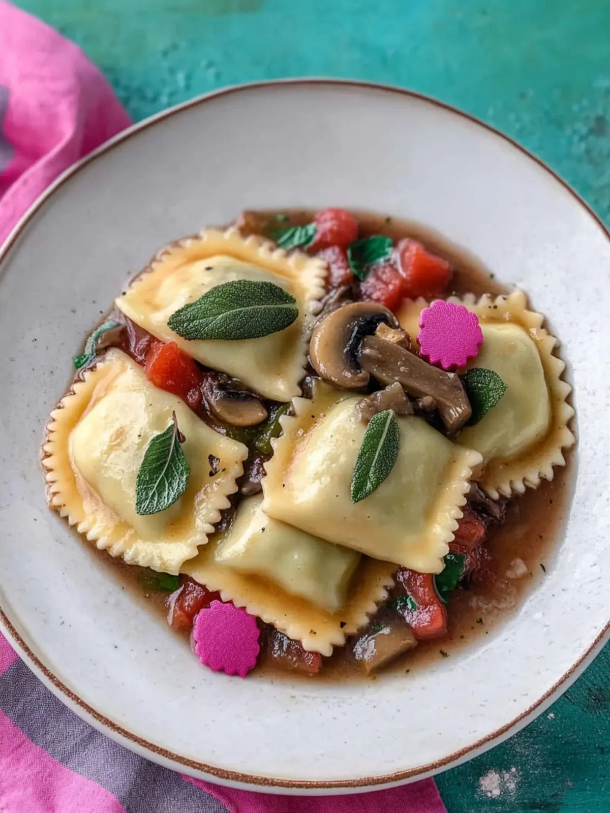 Vegan Mushroom Ravioli That Celebrates Pride Month Vibrantly 3 Vegan Mushroom Ravioli
