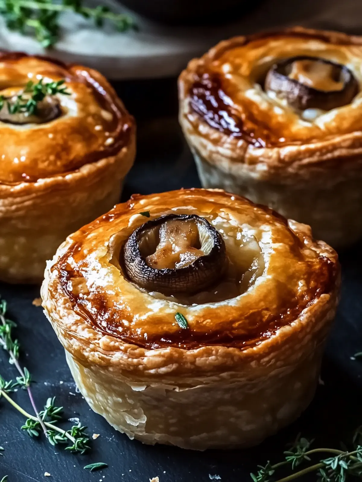 Savory Mini Mushroom & Gruyère Pot Pies for Cozy Nights 2 Savory Mini Mushroom & Gruyère Pot Pies for Cozy Nights