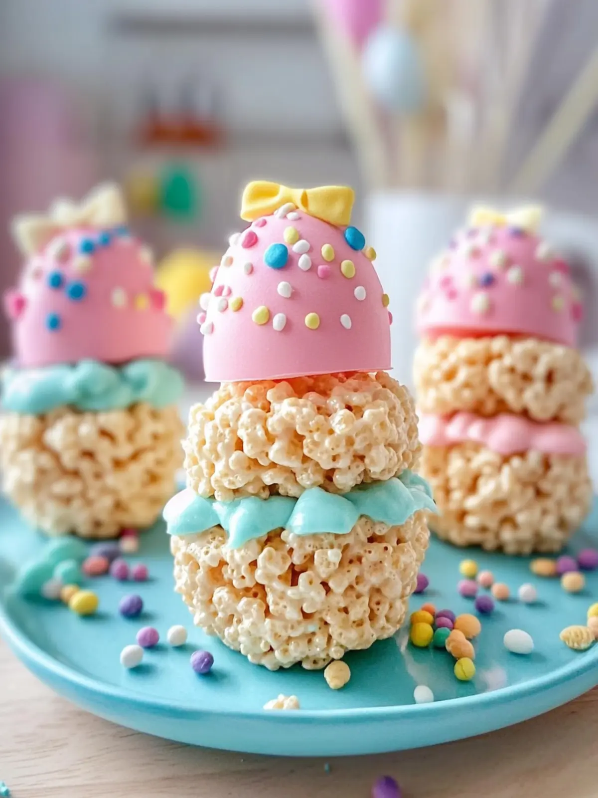 Cute and Colorful Easter Egg Rice Krispies Treats for Spring Fun 4 Cute and Colorful Easter Egg Rice Krispies Treats