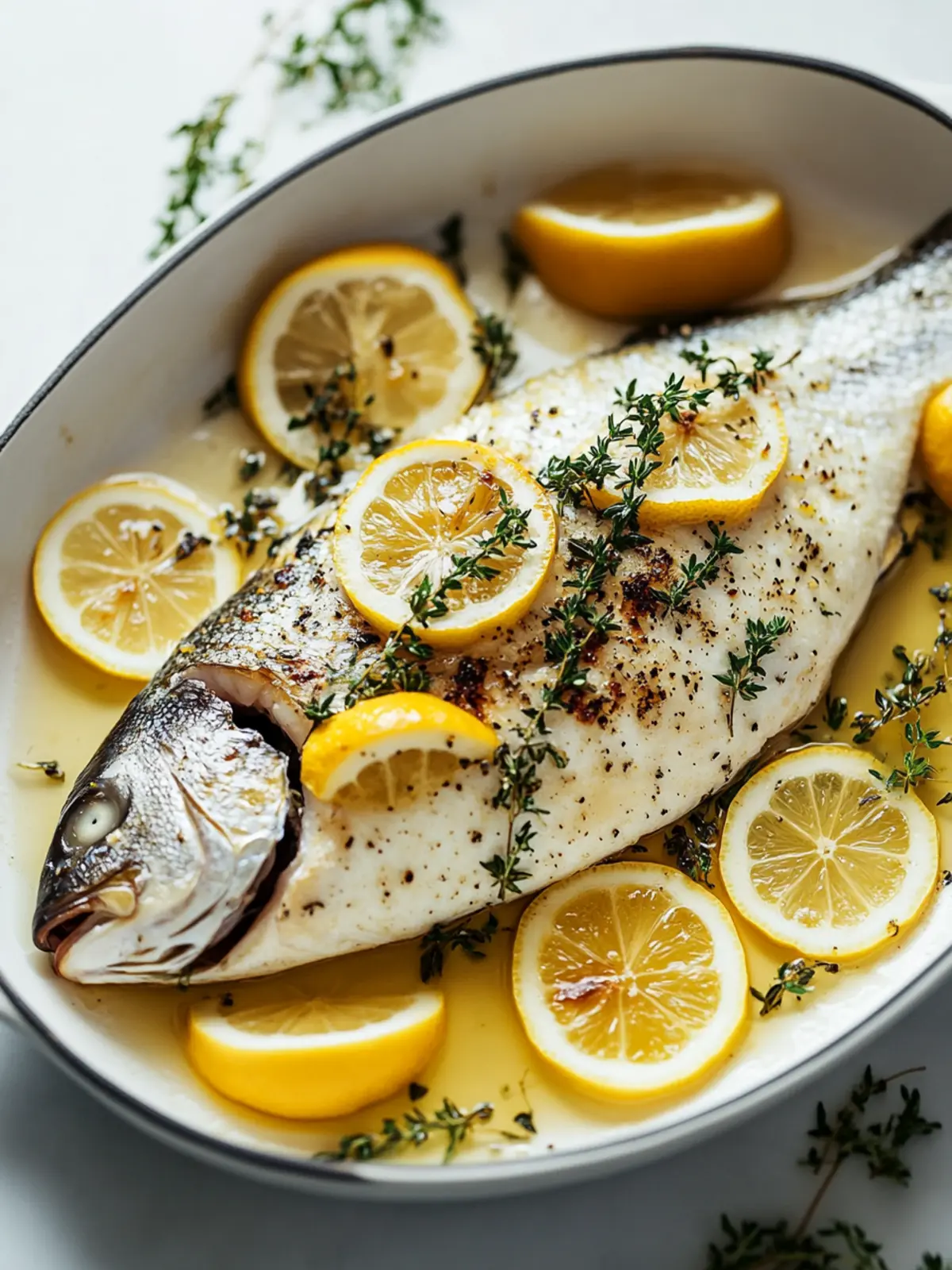 Lemon and Thyme Roasted Sea Bass for a Healthy Dinner Delight 5 Lemon and Thyme Roasted Sea Bass