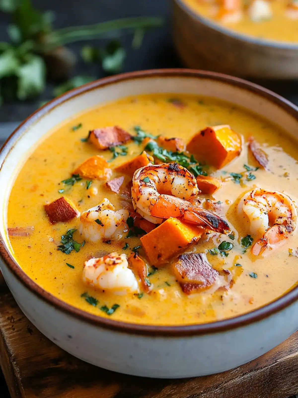 Cajun Sweet Potato Seafood Chowder That Warms Your Soul 4 Cajun Sweet Potato Seafood Chowder