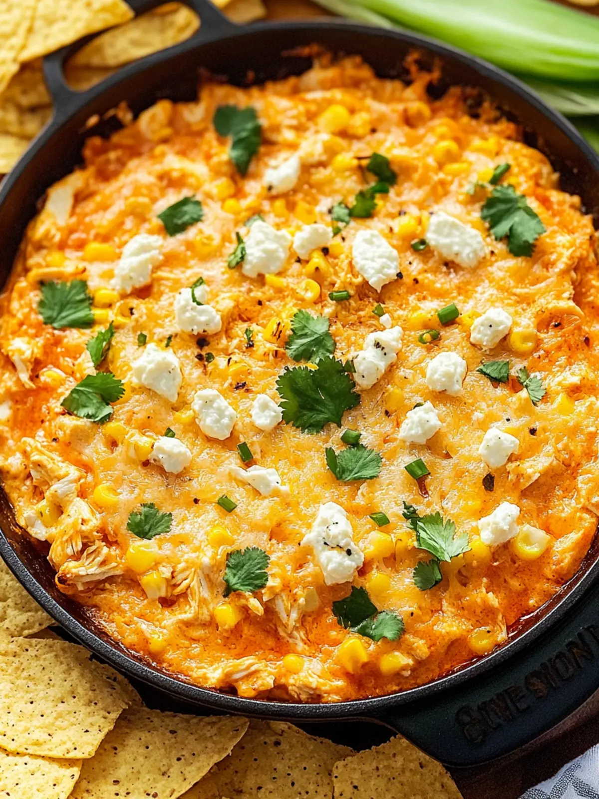 Irresistible Street Corn Buffalo Chicken Dip You Must Try! 5 Street Corn Buffalo Chicken Dip