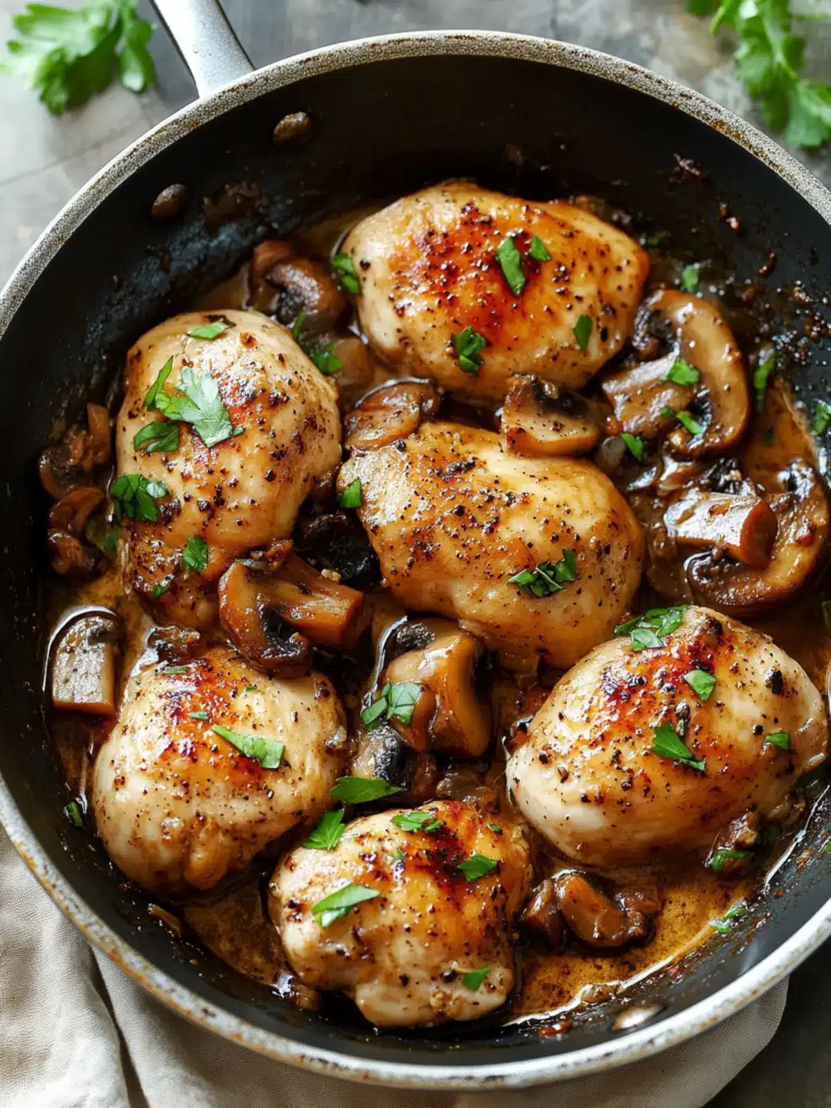 Sizzling Black Pepper Chicken & Mushroom Skillet: Quick and Tasty 5 Sizzling Black Pepper Chicken & Mushroom Skillet: A Culinary Delight