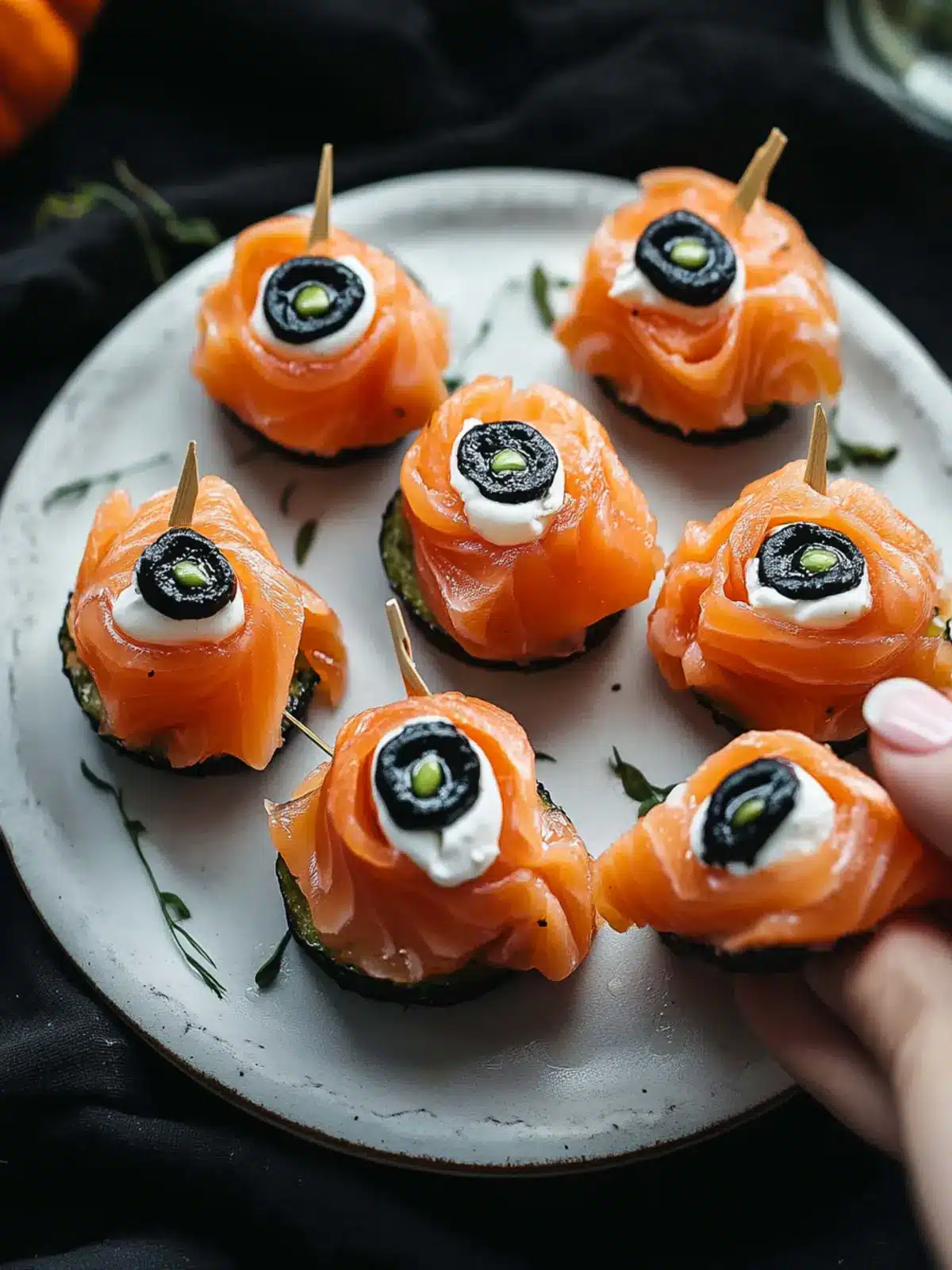 Easy Smoked Salmon Canapés Perfect for Spooky Halloween Fun 2 Easy Smoked Salmon Canapes Perfect for Halloween Celebrations