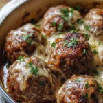 Savory French Onion Meatballs for Ultimate Comfort Cooking 2 French onion meatballs