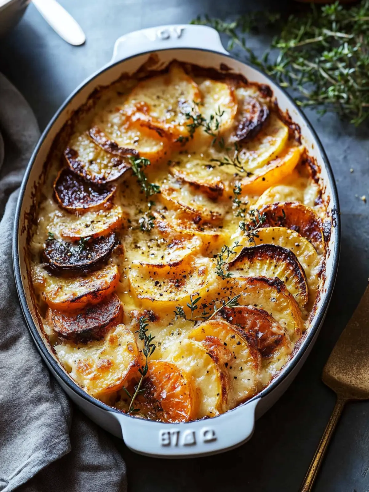 Cheesy Root Vegetable Gratin for Cozy Holiday Feasts 3 Cheesy Root Vegetable Gratin