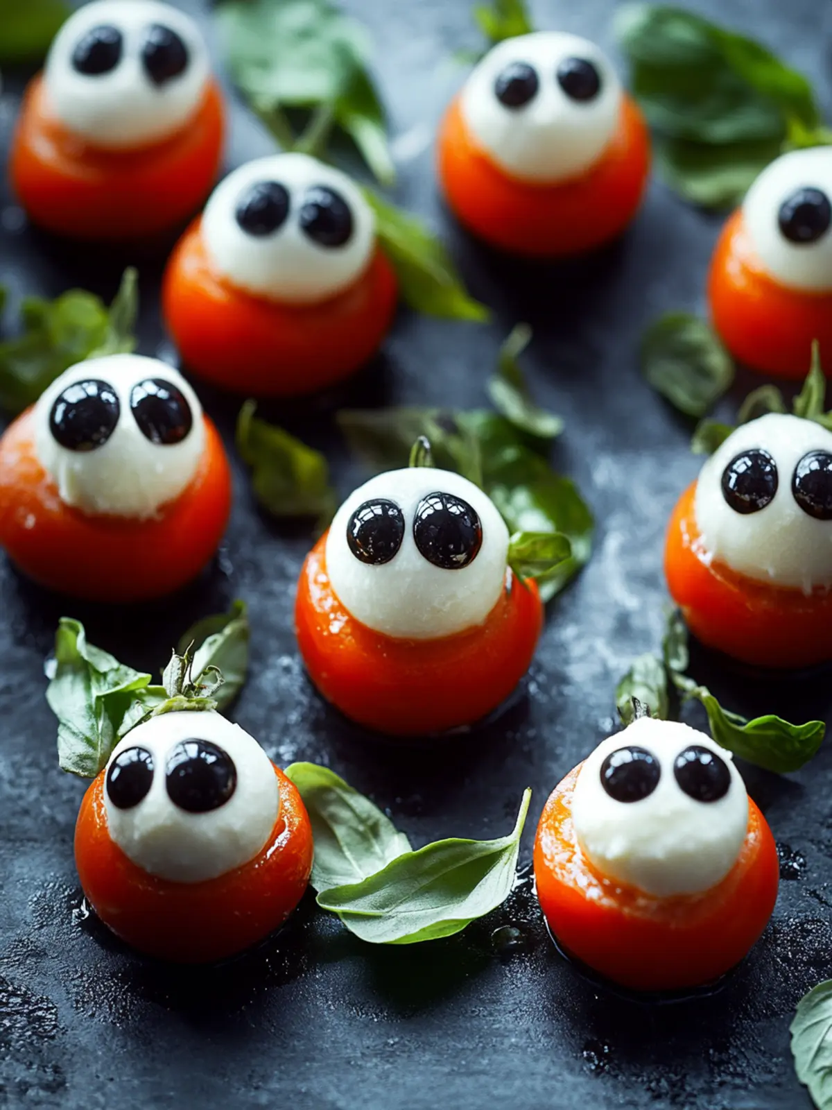 Halloween Eyeball Caprese Bites: Spooky Classic Appetizer 3 Halloween Eyeball Caprese Bites: A Spooky Twist on a Classic