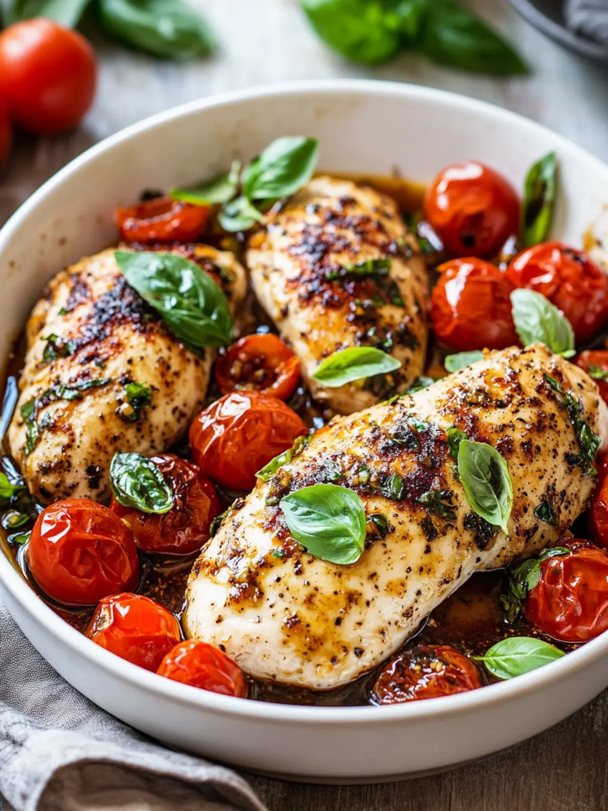Baked Balsamic Chicken with Tomatoes – A Healthy Dinner Delight 5 Baked Balsamic Chicken with Tomatoes – Healthy Dinner Idea
