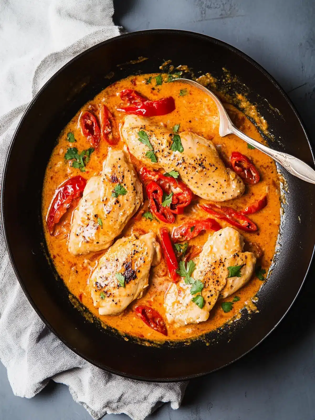 Creamy Roasted Red Pepper Chicken for a Cozy Dinner Night 4 Creamy Roasted Red Pepper Chicken