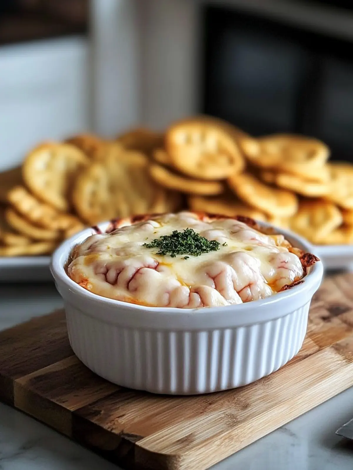 Cheesy Brain Dip Appetizer Recipe for Spooky Party Fun 5 Cheesy Brain Dip Appetizer Recipe